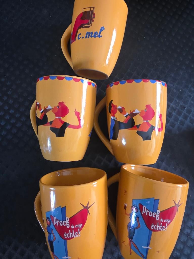 Cecemel bekers retro 5 stuks, Enlèvement ou Envoi, Comme neuf