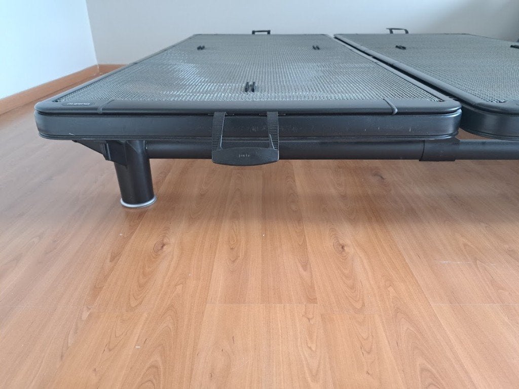 Auping bed 1.80m - 2m, Ophalen, Zwart, 180 cm, 200 cm