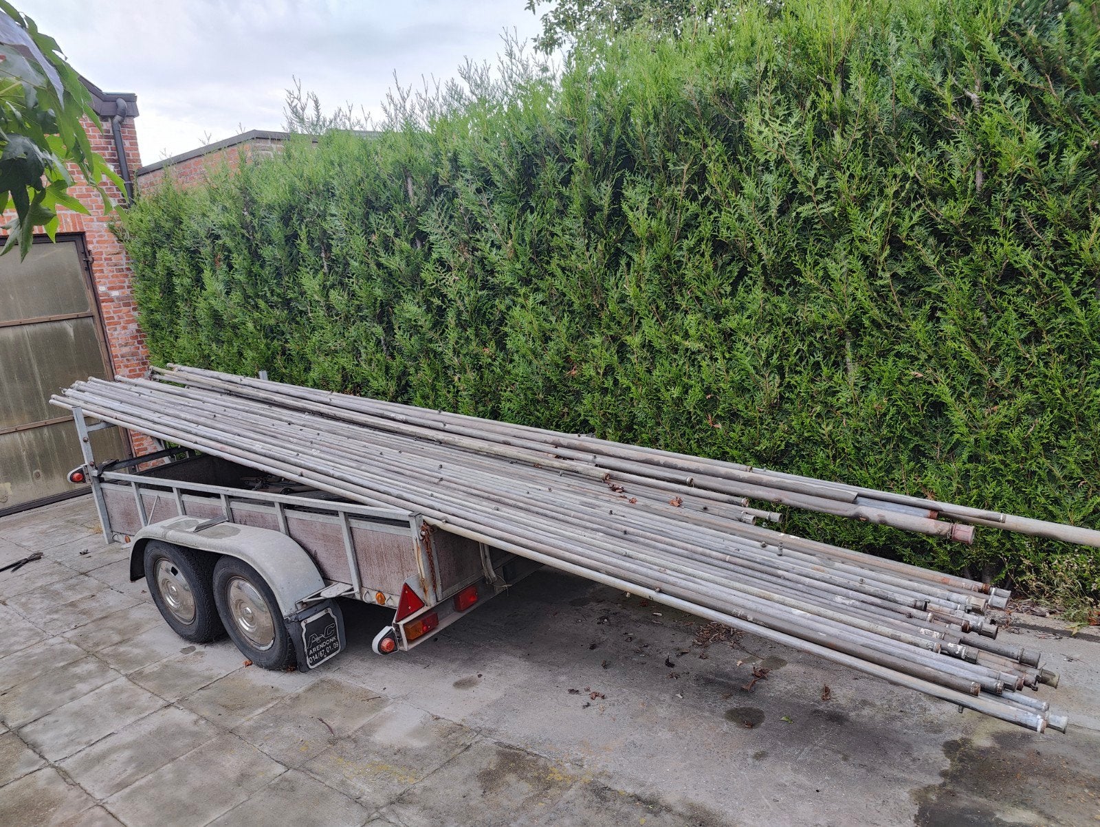 gegalvaniseerde buizen, Tuin en Terras, Ophalen, Gebruikt, IJzer