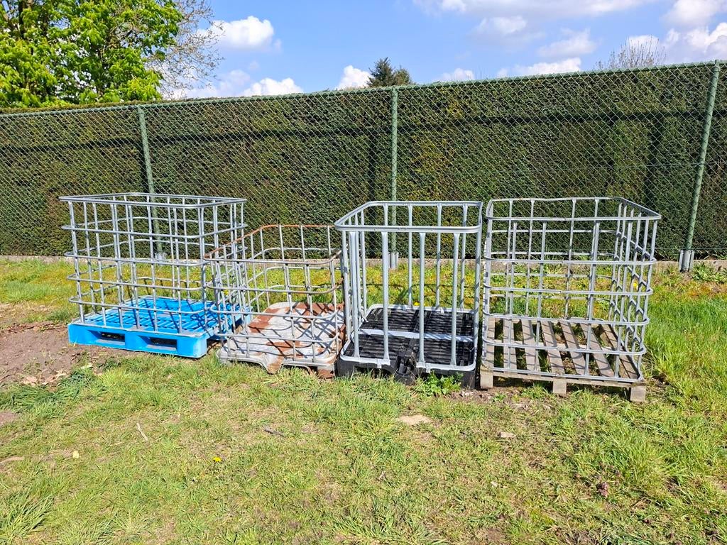 IBC kooien voor brandhout, dakpannen of overige opslag, Tuin en Terras, Brandhout, Ophalen