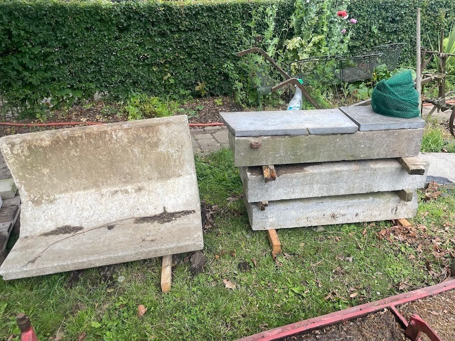 BLAAUW STENEN DORPELS, Ophalen, Gebruikt