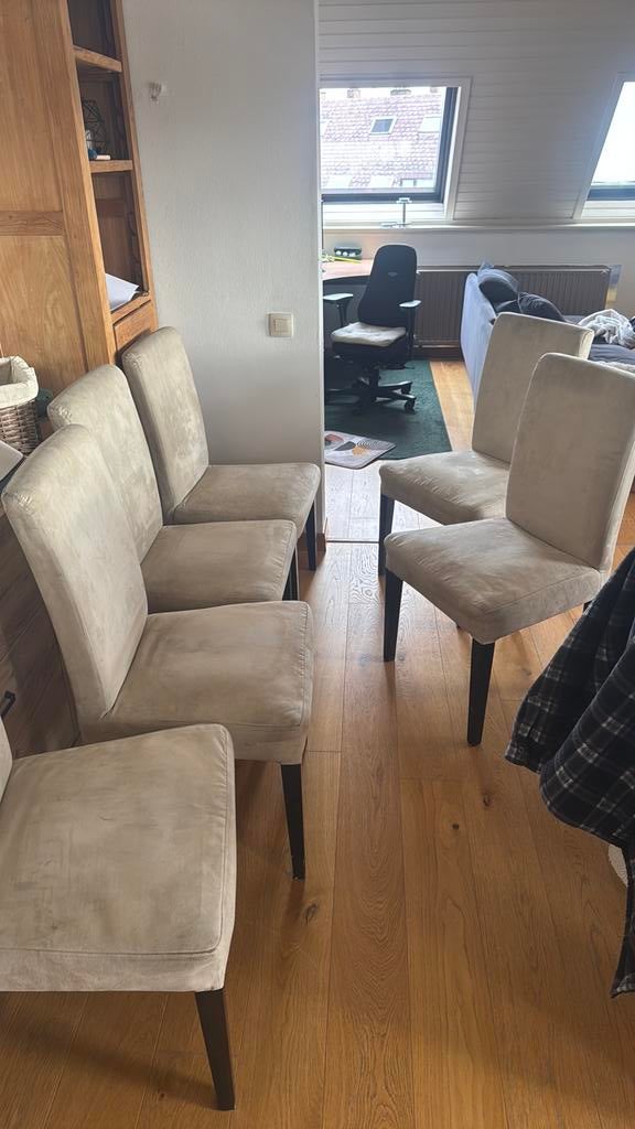 4 chaises ikea henriksdal, Gris, Enlèvement, Tissus, Cinq, Six Chaises ou plus