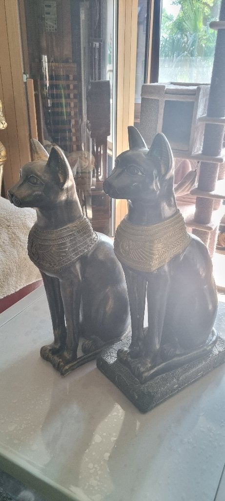 75cm groot Egyptisch kattenbeelden van de godin Bastet, Antiek en Kunst, Ophalen