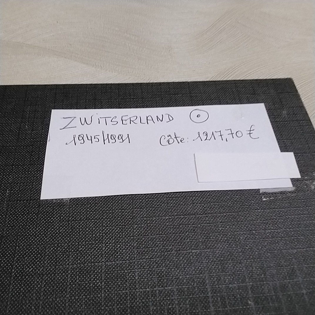 ZWITSERLAND  1945/1991 gestempeld met cote 121b7,70 €, Ophalen of Verzenden