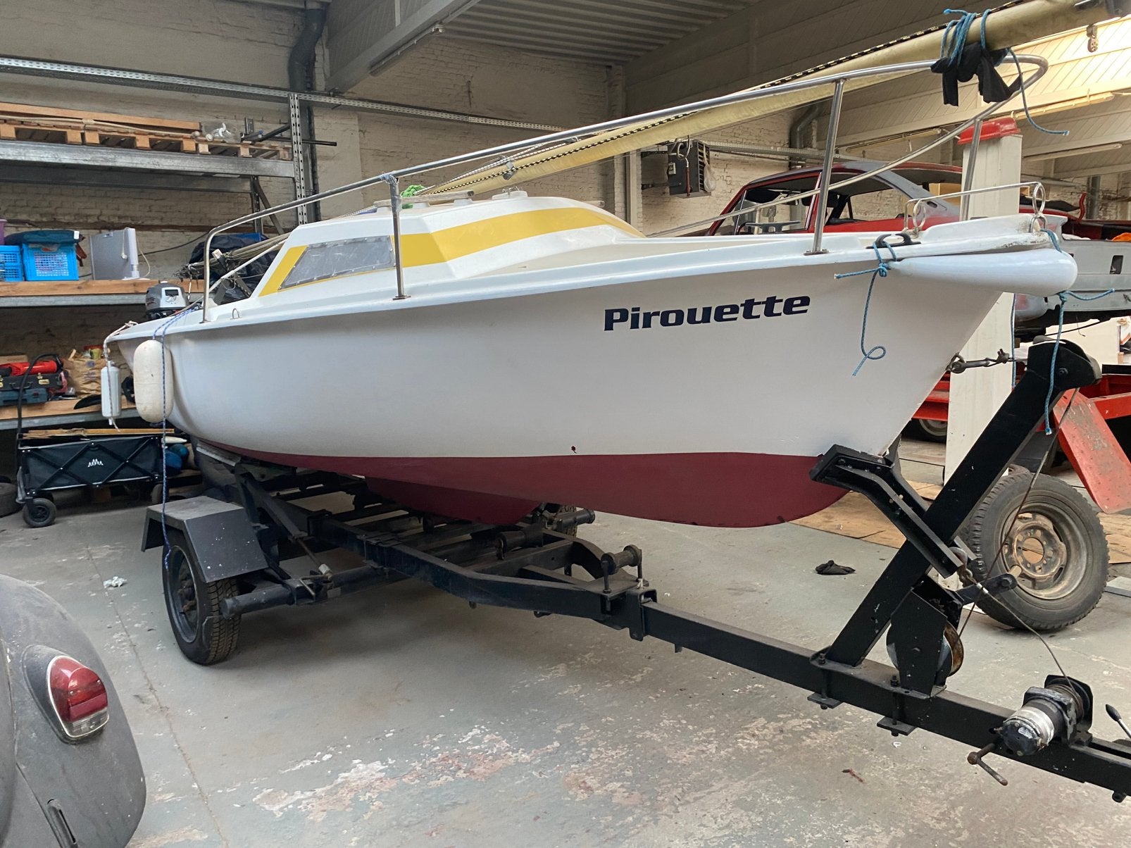 Prachtige jouet foxtrot 17  ook wel flying fox genoemd, Watersport en Boten, Kajuitzeilboten en Zeiljachten, Ophalen, Gebruikt