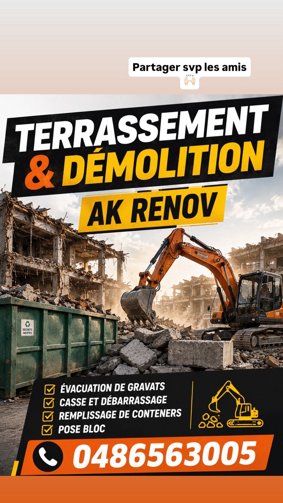 TERASSEMENT - DEMOLITION !
