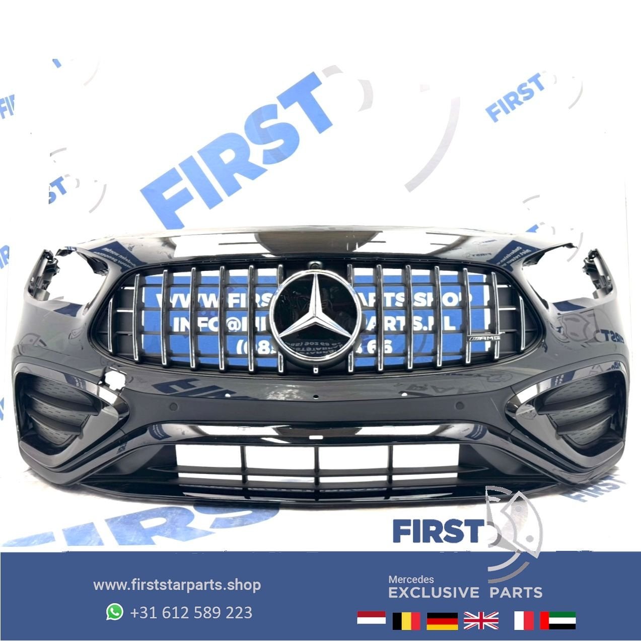 H247 FACELIFT GLA35 AMG BUMPER A2478804508 VOORBUMPER COMPLE, Gebruikt, -, Voor, Ophalen of Verzenden