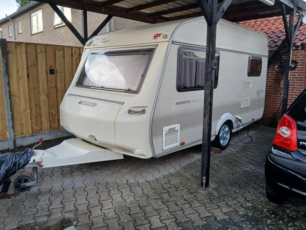 Prachtige Complete Avento 395 TLH Enkele Bedden/Mover/Autark, Caravans en Kamperen, Schokbreker, 750 - 1000 kg, Particulier, 5 tot 6 meter