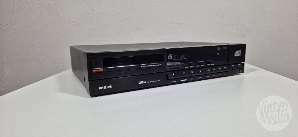 Philips CD650 CD-Speler | CDM2 | TDA1541 | Afstandsbediening, Audio, Tv en Foto, Cd-spelers, Ophalen of Verzenden, Refurbished