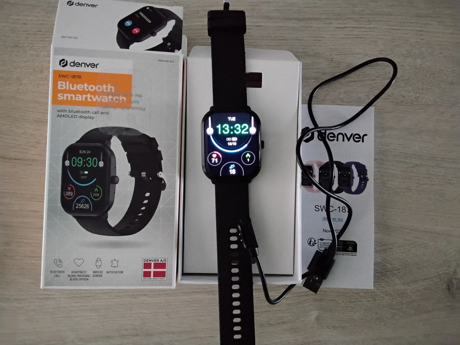 smartwatch zwart met vele functies, Zwart, Ophalen of Verzenden, Zo goed als nieuw, Stappen