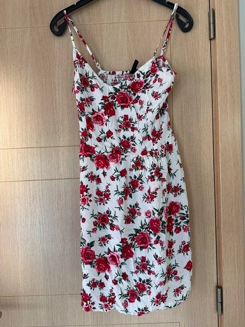 Robe d'été divisée taille 42 (nr1014), Taille 42/44 (L), H&M, Enlèvement ou Envoi, Au-dessus du genou