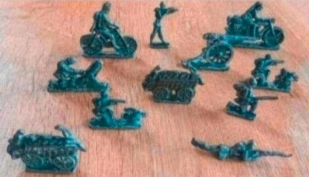 Militaire figuurtjes uit tin. Periode WO1, Antiek en Kunst, Ophalen of Verzenden