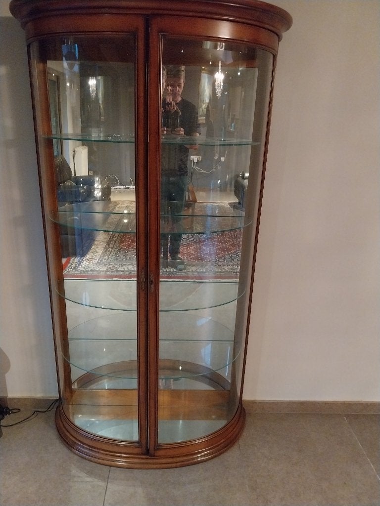 vitrine kast, Ophalen, Klassiek, 50 tot 100 cm, Zo goed als nieuw