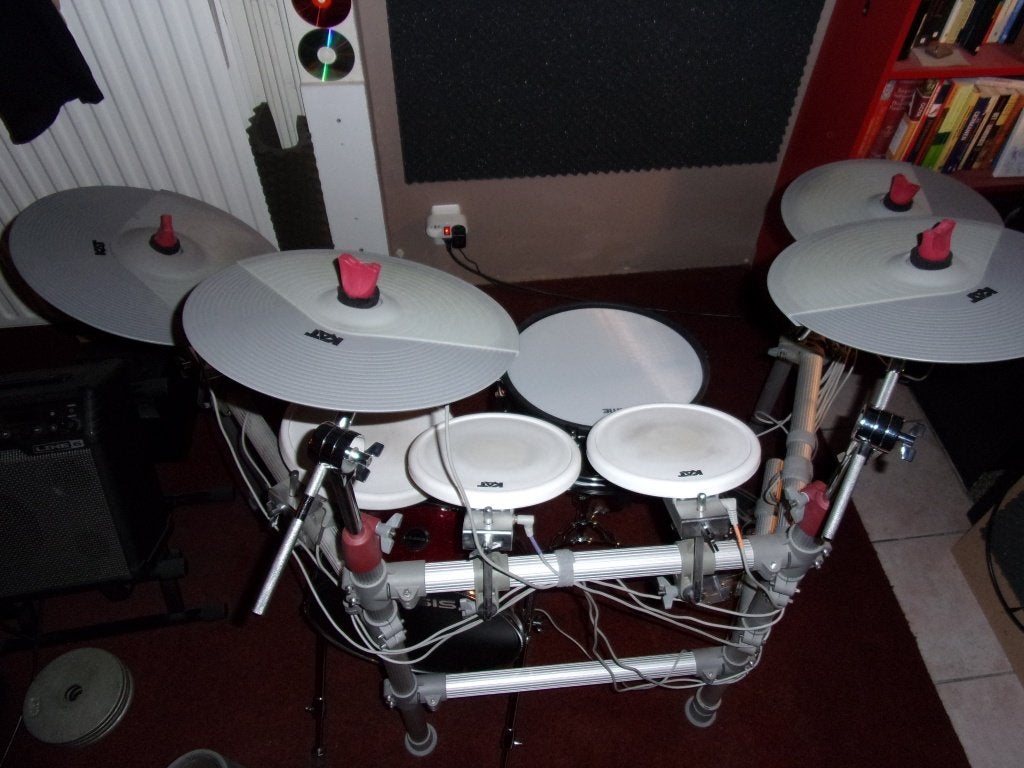 Kat KT3 elektrisch drumstel met mesh snare en basdrum, Enlèvement, Utilisé, Électronique