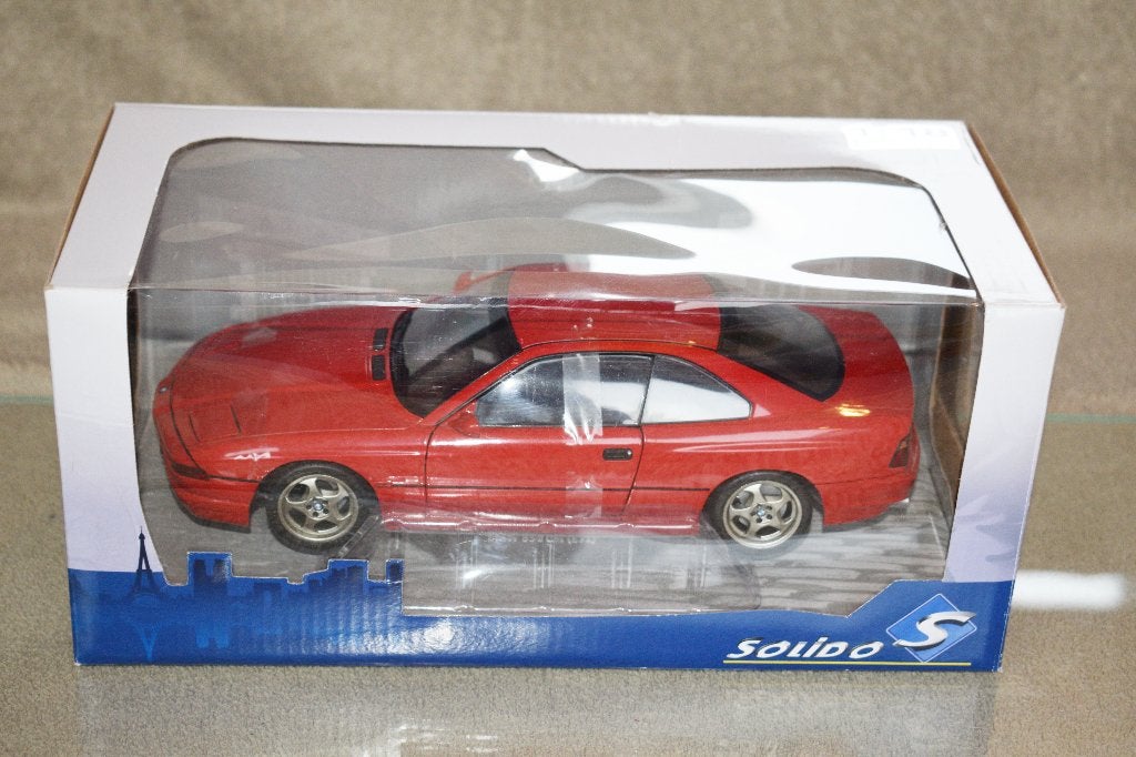 miniature automobile 1:18 neuf solido BMW 850 CSI E31 rouge, Enlèvement ou Envoi, Neuf, Solido