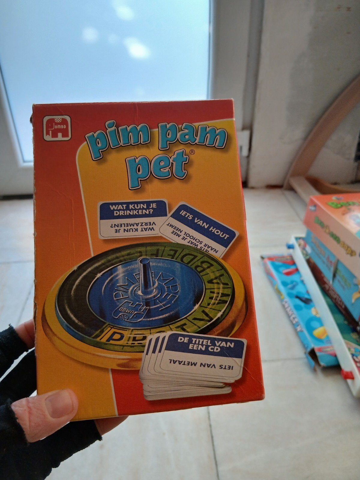 pim pam pet, Hobby en Vrije tijd, Ophalen, Gebruikt, Jumbo