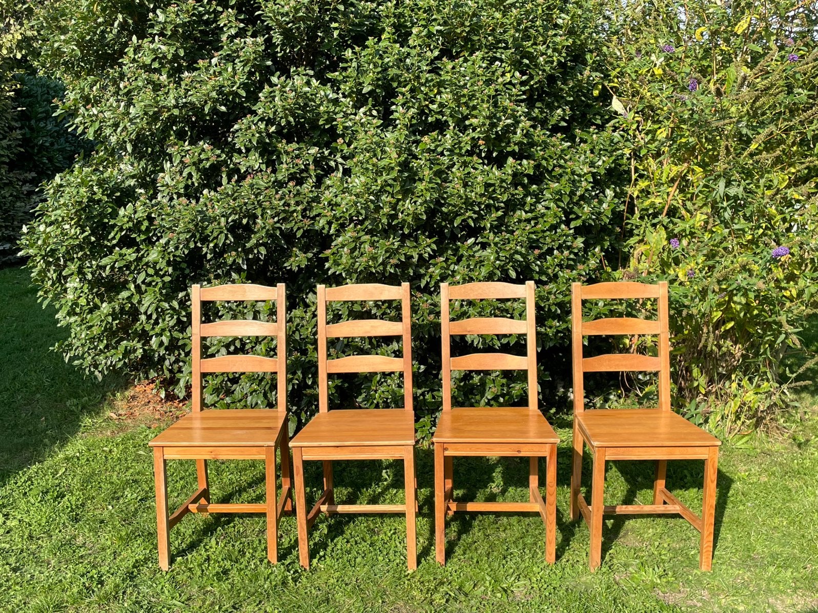 4 chaises en pin, Enlèvement, Utilisé