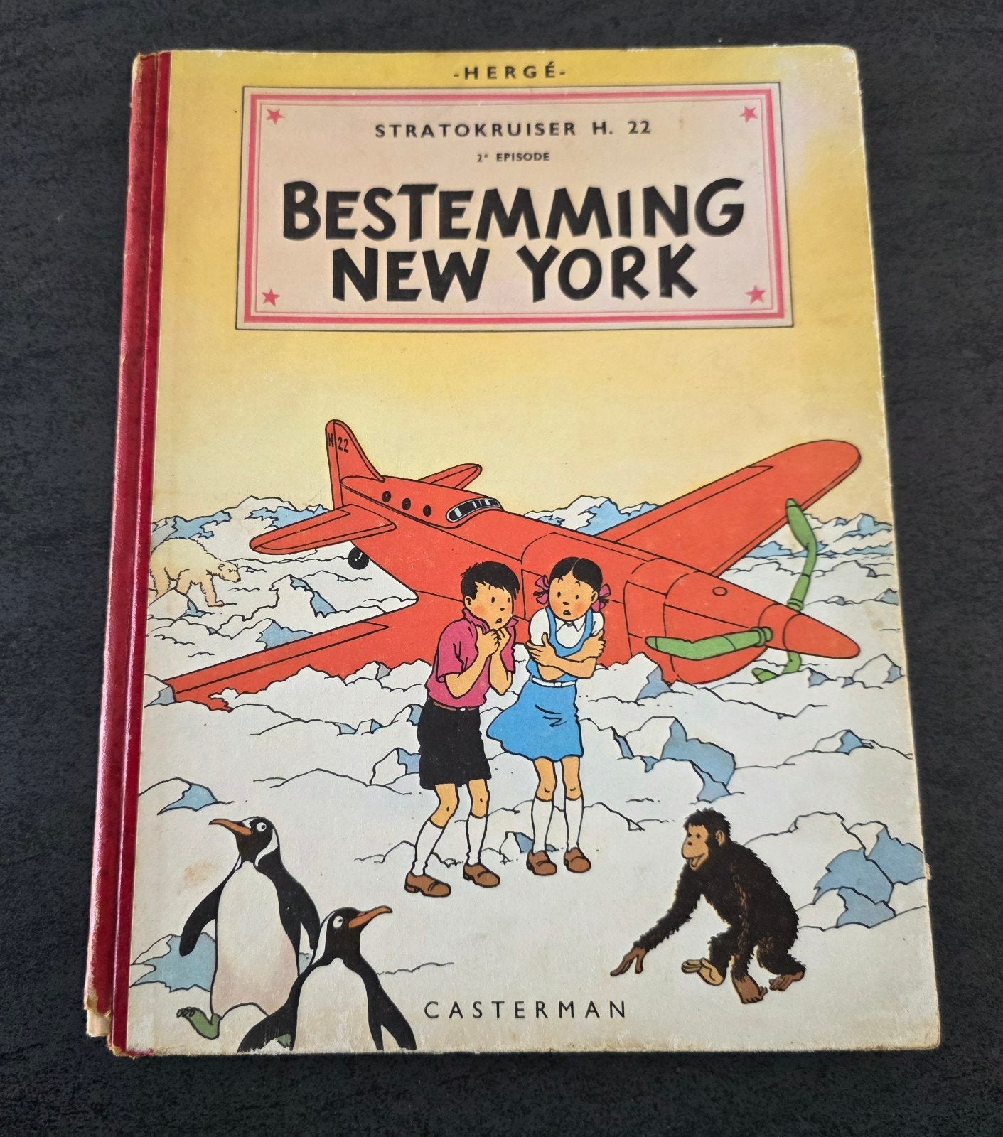 Herge:Jo, suus et Jokko:Destination New York (première éditi, Enlèvement ou Envoi, Utilisé