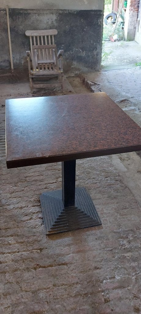 stevig bijzettafeltje - vierkant, Ophalen, Gebruikt, Vierkant, 55 tot 75 cm
