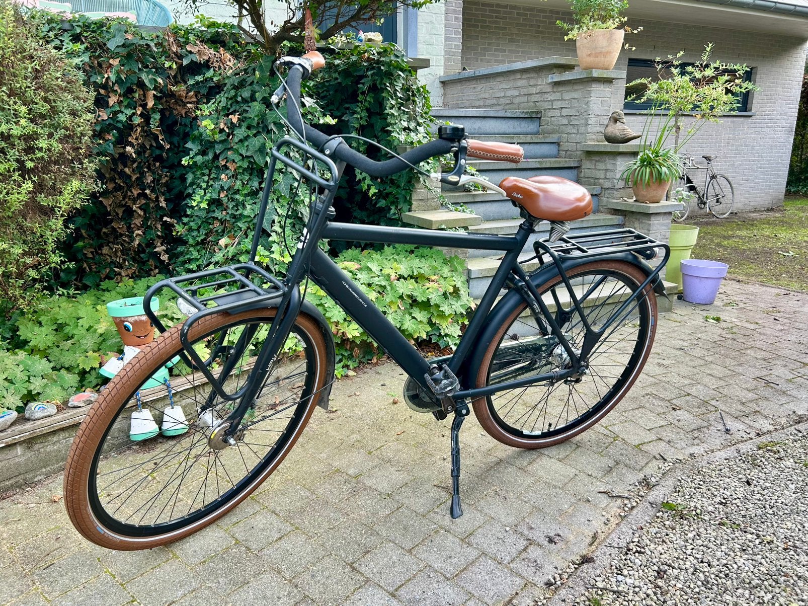 Cortina Urban HPV Herenfiets - stadsfiets - matzwart, Fietsen en Brommers, Ophalen, Gebruikt, Trommelrem, Versnellingen