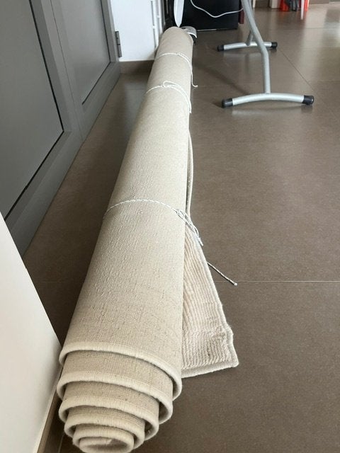 tapijt, Huis en Inrichting, Stoffering | Tapijten en Vloerkleden, Beige, Vierkant, 200 cm of meer, Ophalen of Verzenden