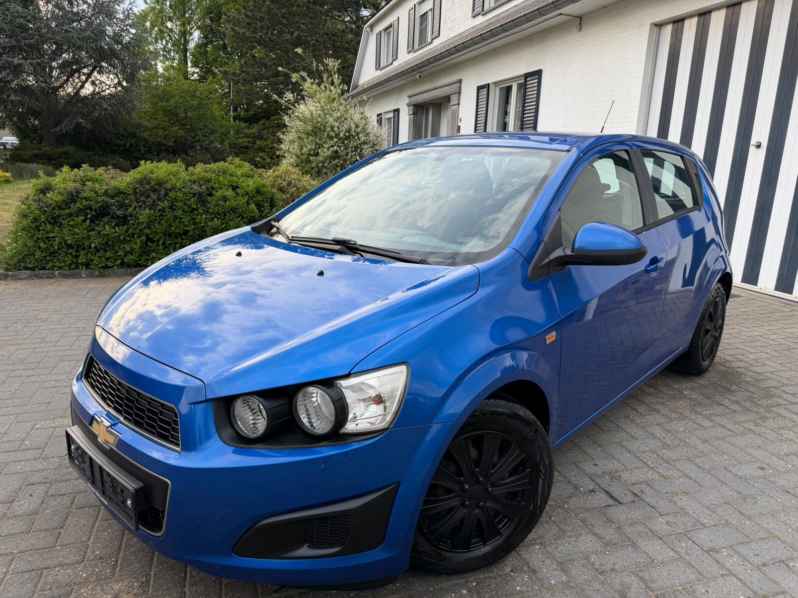 Chevrolet Aveo - 1.4 Benzine - Groot Onderhoud - Nieuwstaat!, Auto's, Stof, 139 g/km, 4 cilinders, Blauw