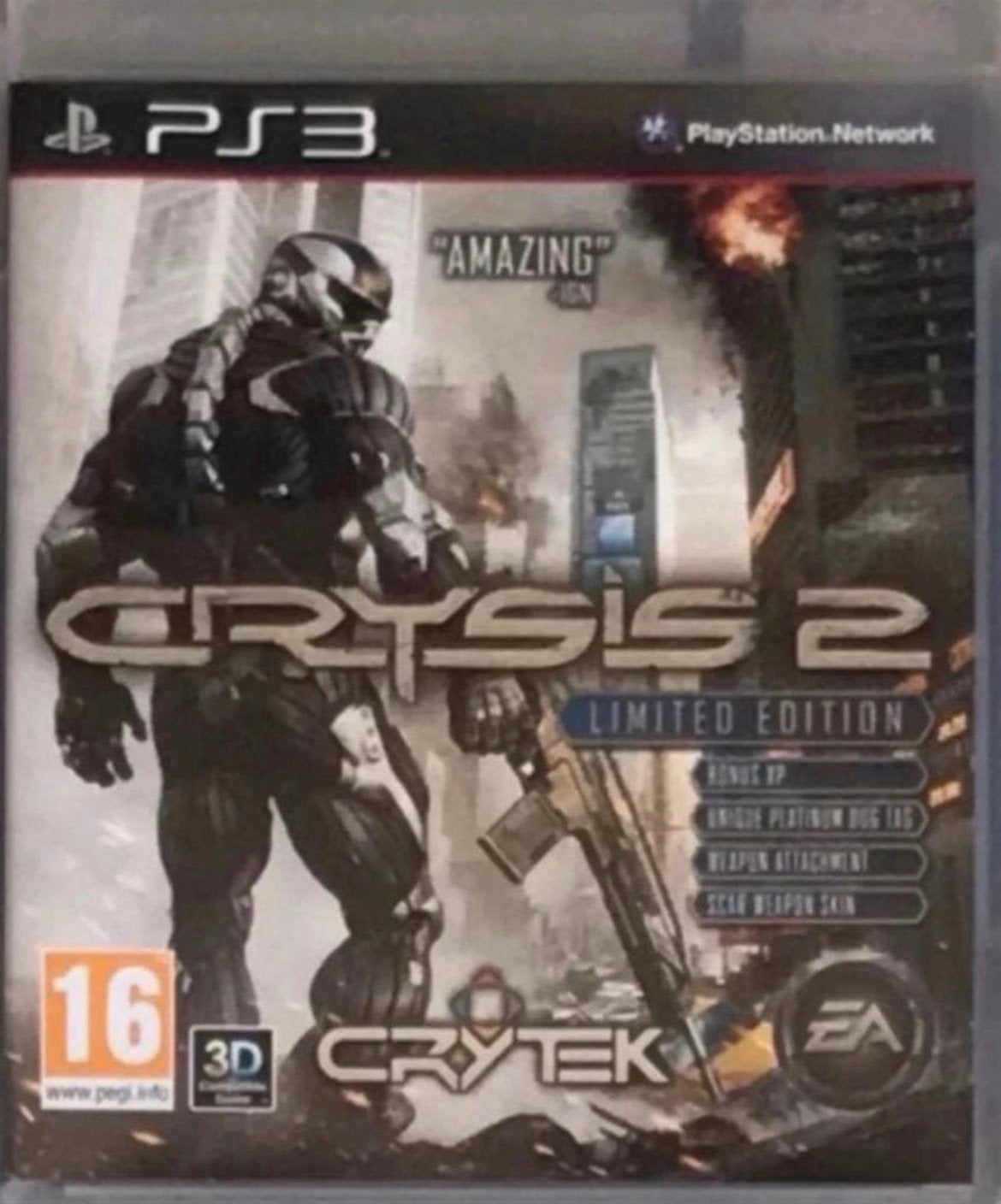 Crysis 2 Limited Edition PS3, Enlèvement ou Envoi, Comme neuf