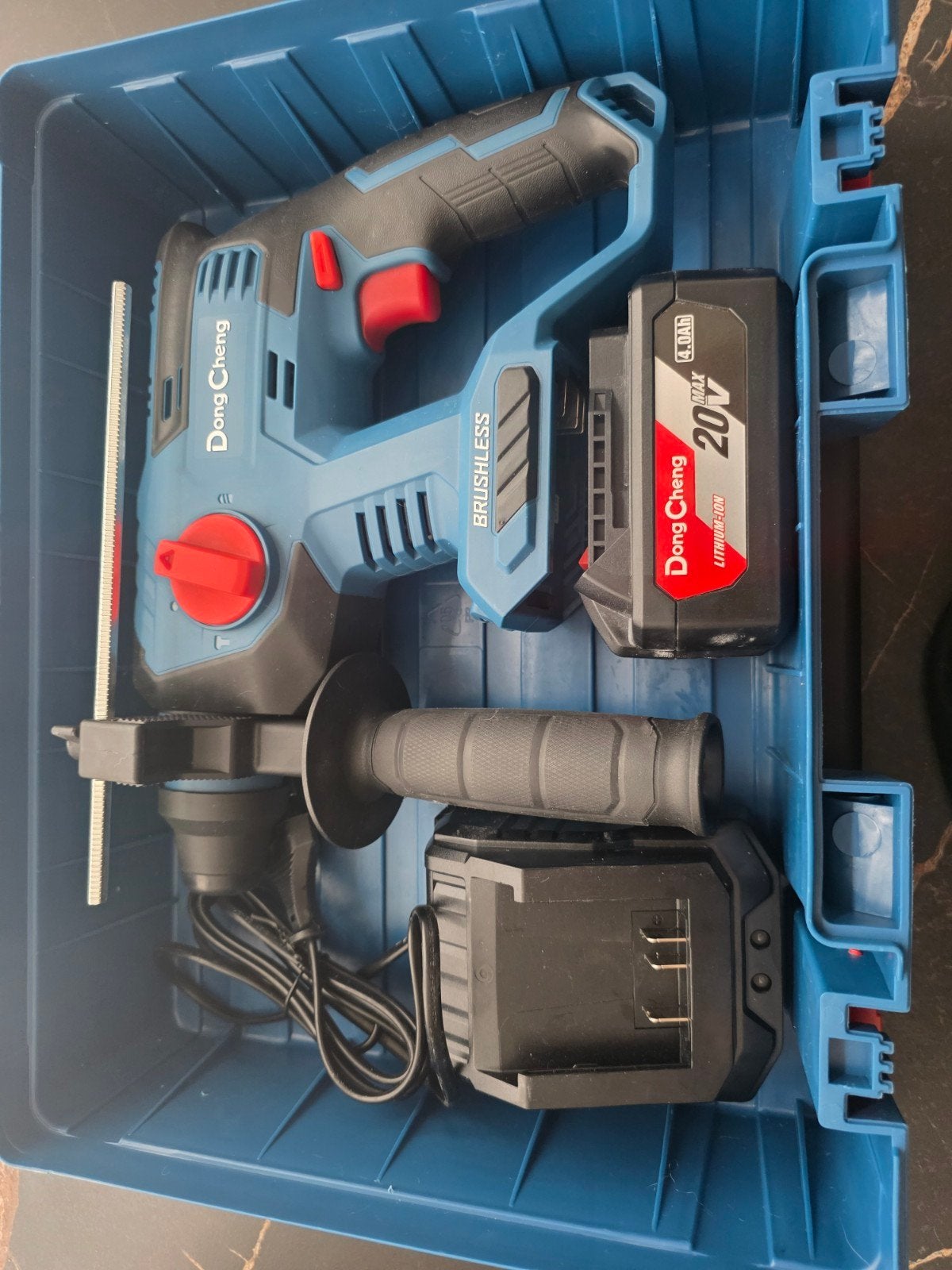 DongCheng 20V borstelloze accu boorhamer set, Ophalen of Verzenden, Nieuw