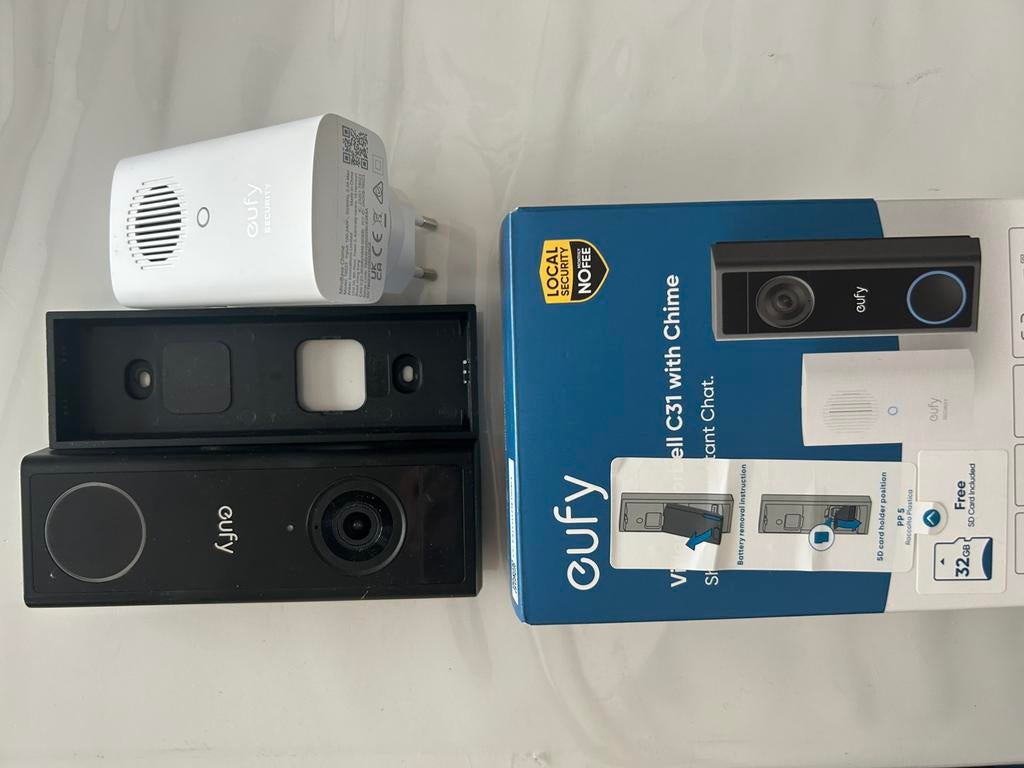 Eufy c31 deurbel met chime, Ophalen, Zo goed als nieuw, Bedraad