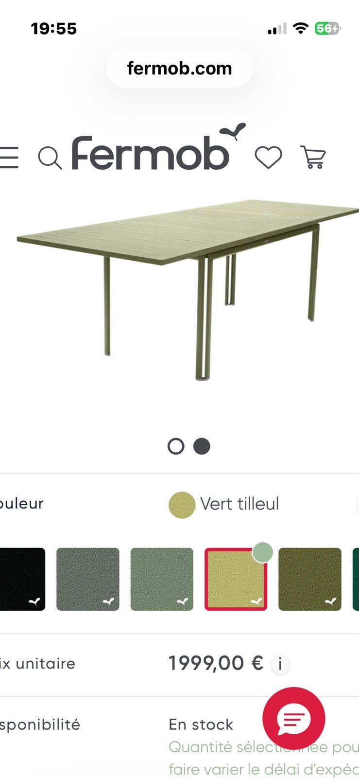 Table costa fermob, Tuin en Terras, Ophalen, Zo goed als nieuw