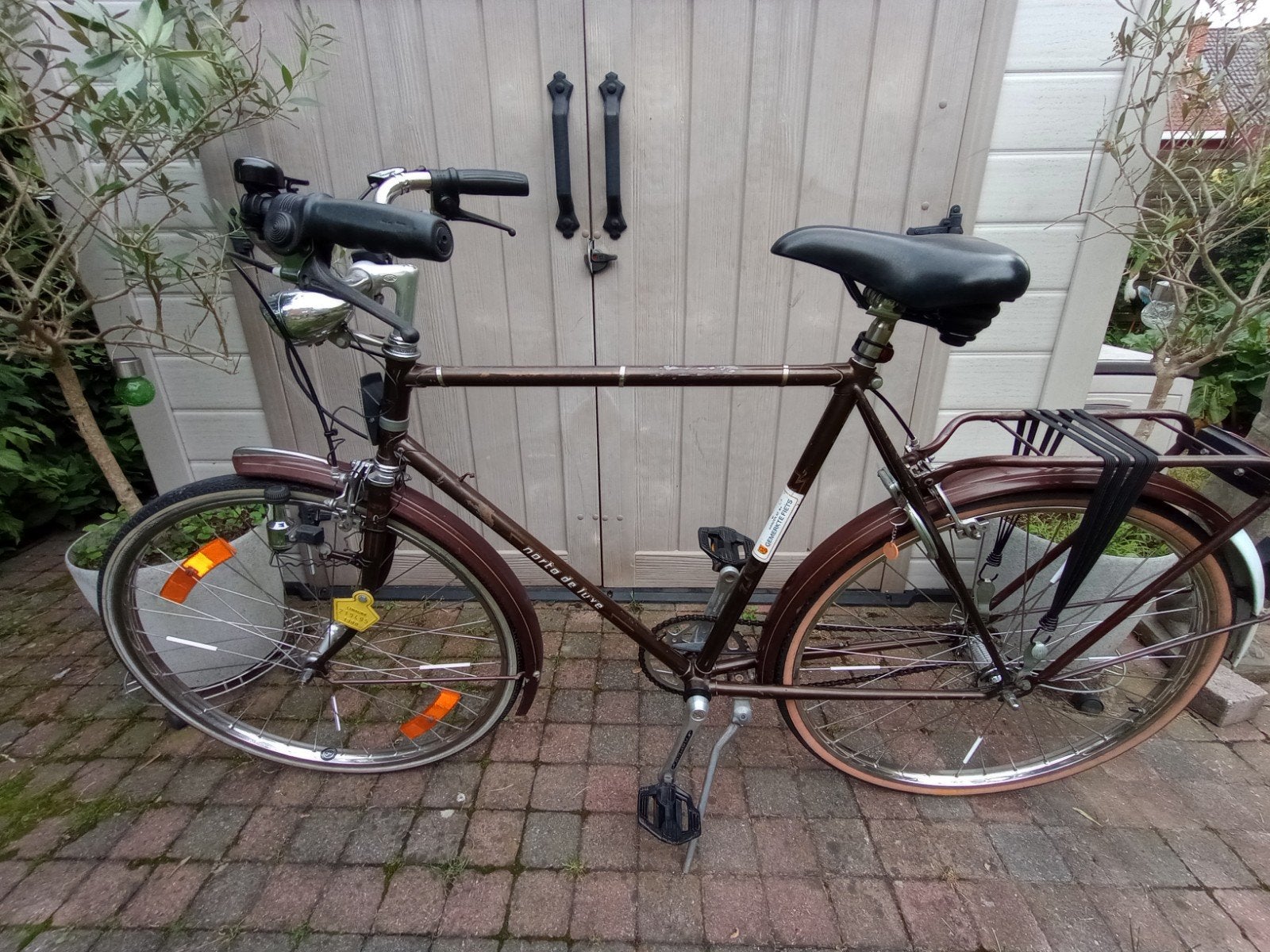 Herenfiets Norta De Luxe in prima staat te Leuven, Fietsen en Brommers, 55 tot 59 cm, Ophalen, Velgrem, Norta