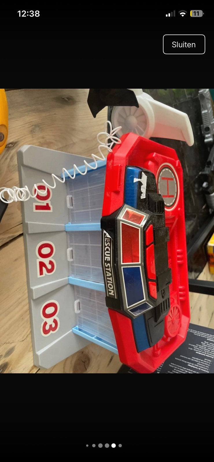 Speelgoed garage auto helicopter, Ophalen of Verzenden, Zo goed als nieuw