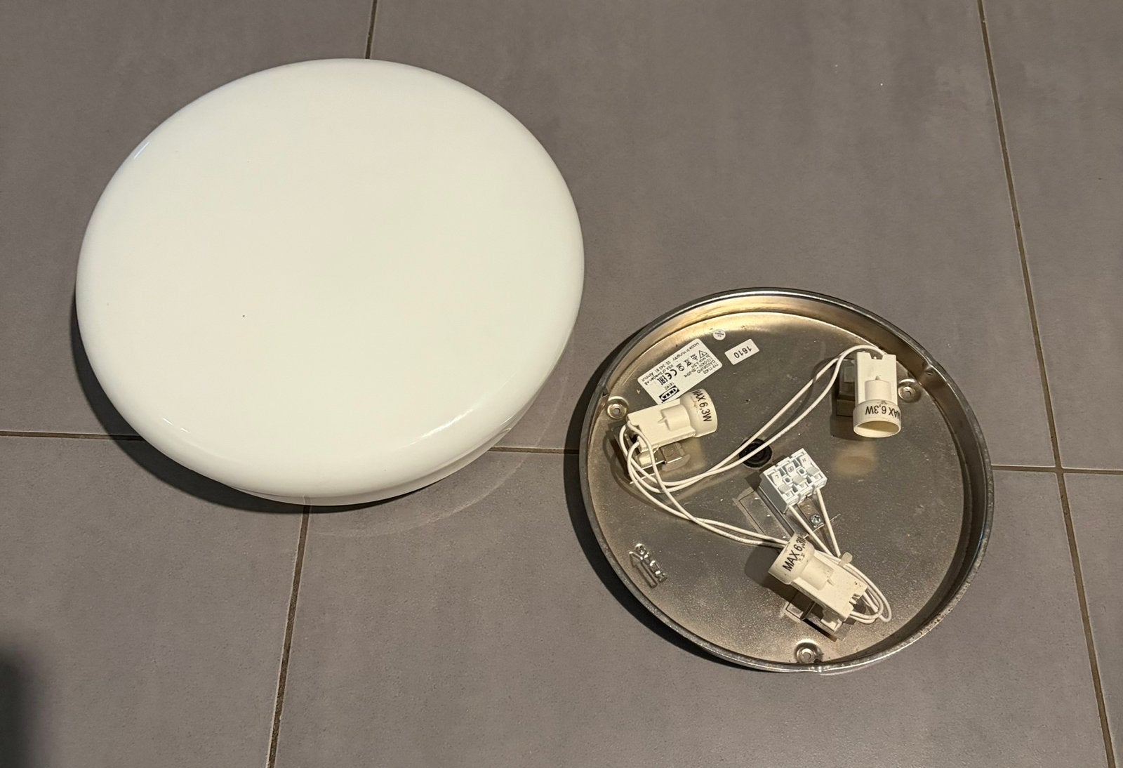 2 IKEA GÅGRUND T11402 – Vintage plafondlamp 3-lichts – 18190, IKEA, Ophalen of Verzenden, Plafondlamp, Vintage