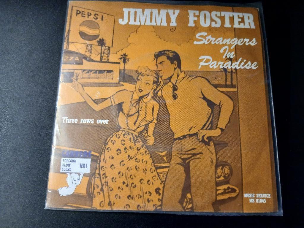 Jimmy Foster – Strangers In Paradise - '7 Popcorn, Cd's en Dvd's, Vinyl | Rock, Gebruikt, Poprock, Beschermende buitenhoes, Fotohoes
