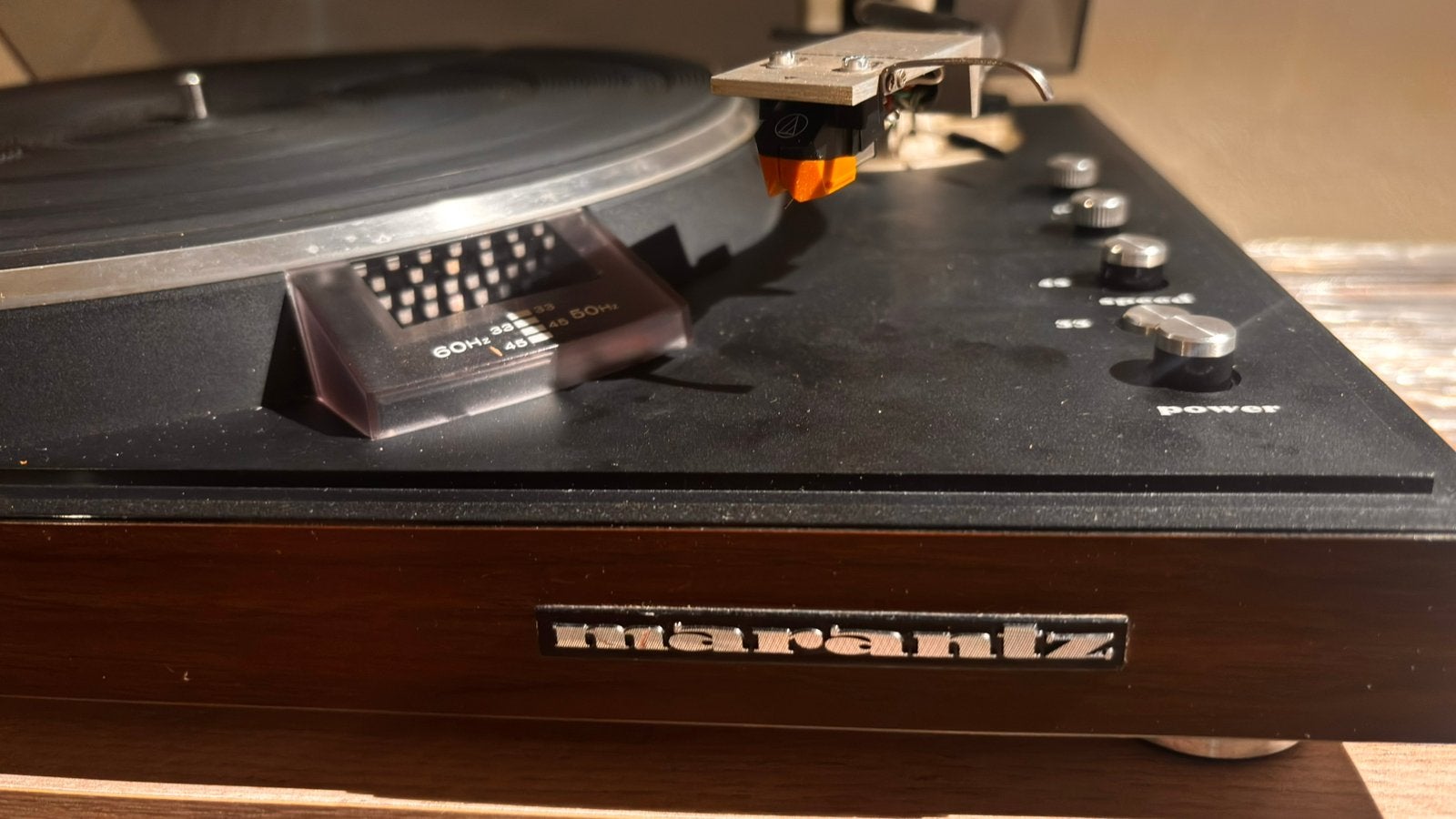 Marantz platenspeler versterker en boxen, Gebruikt, Pitch-regelaar, Platenspeler, Ophalen