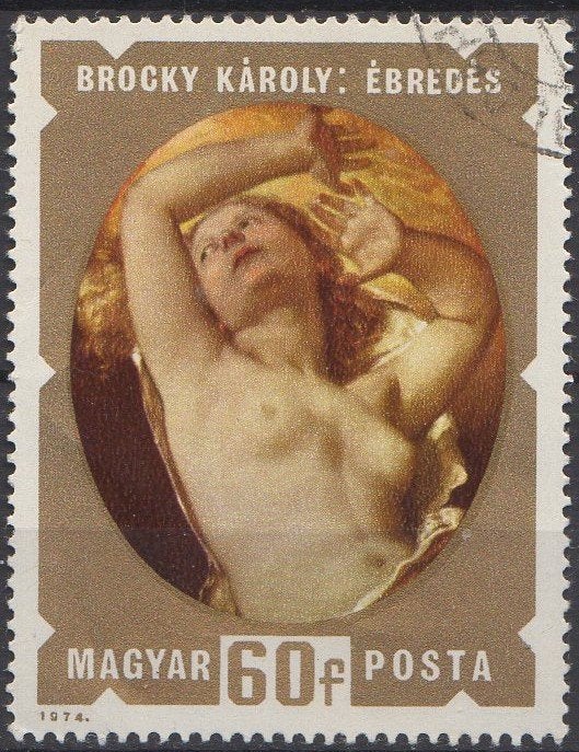 Hongarije - "Ontwaking" - Karoly Brocky - 1974, Verzenden, Gestempeld