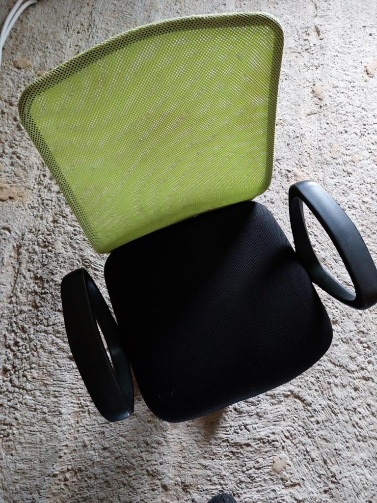 Chaise de bureau noire verte, Enlèvement, Vert, Chaise de bureau