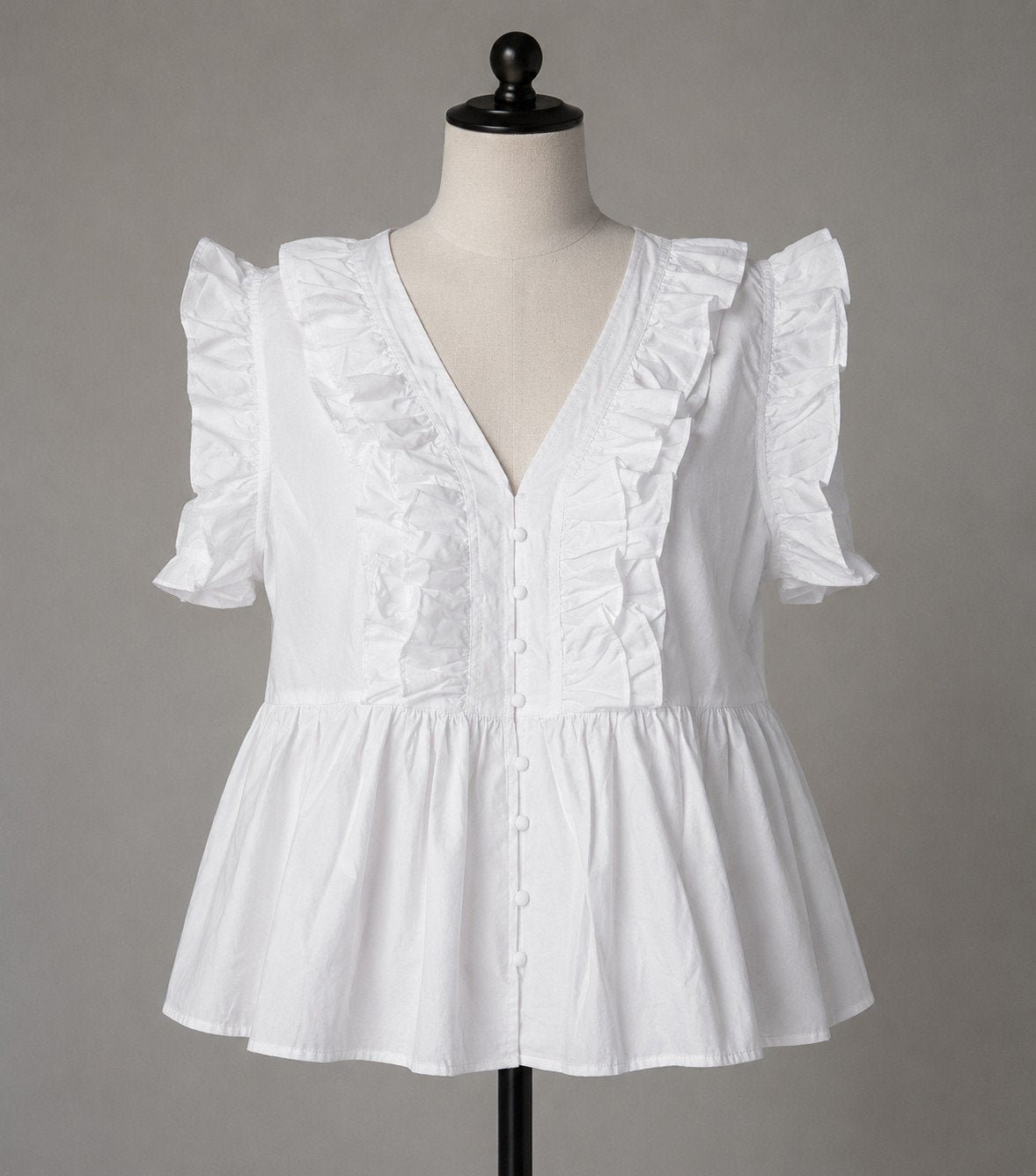 Mooie witte blouse van Kaffe - nieuw, Kleding | Dames, Blouses en Tunieken, Maat 38/40 (M), Kaffe, Wit, Nieuw