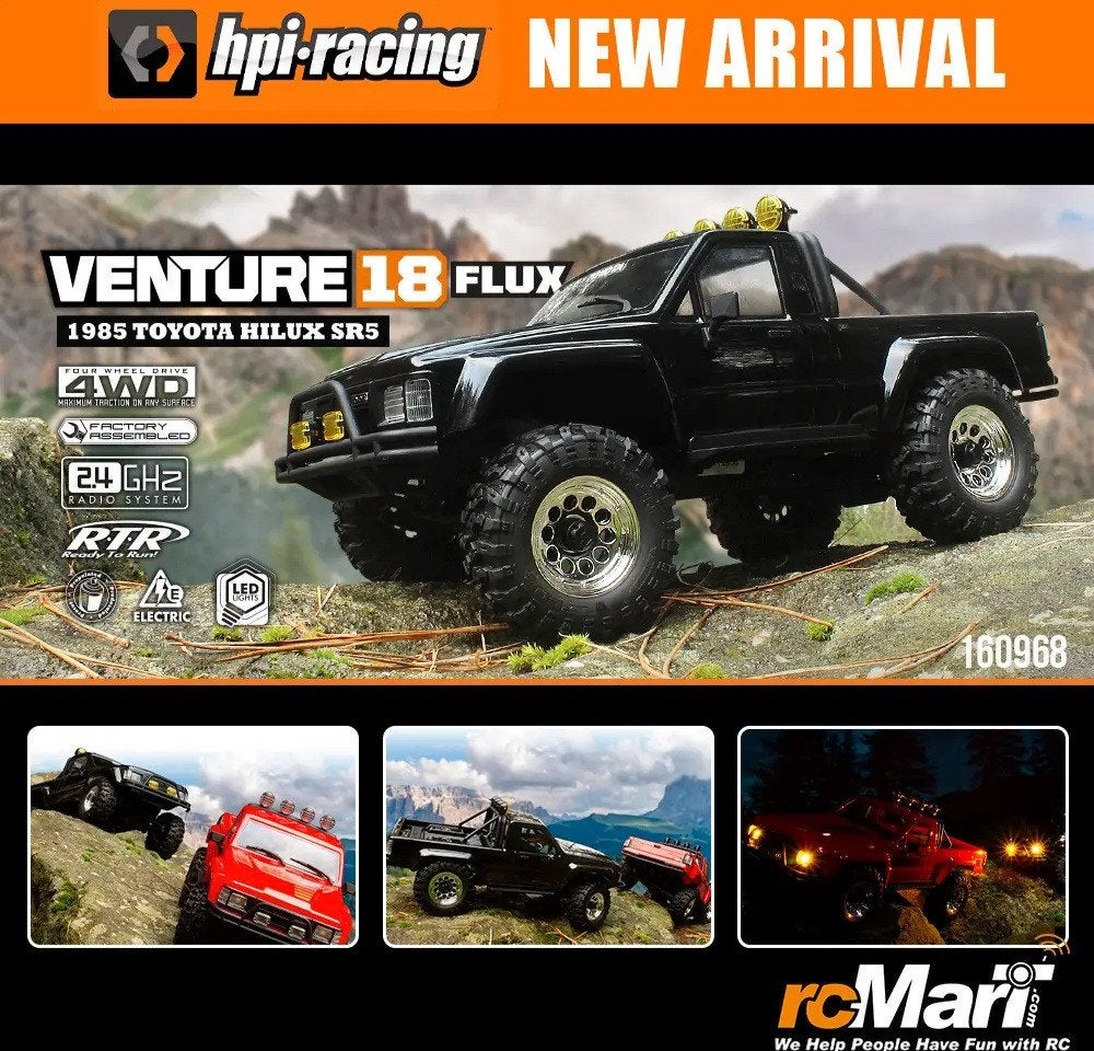Voiture teleguidee HPI Venture18-1985 Toyota Hilux SR5, Ophalen of Verzenden, Gebruikt