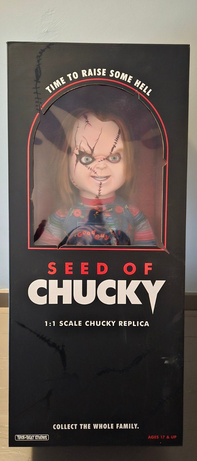 Life-size Chucky Trick or Treat studios, Collections, Enlèvement, Comme neuf, Film, Figurine ou Poupée