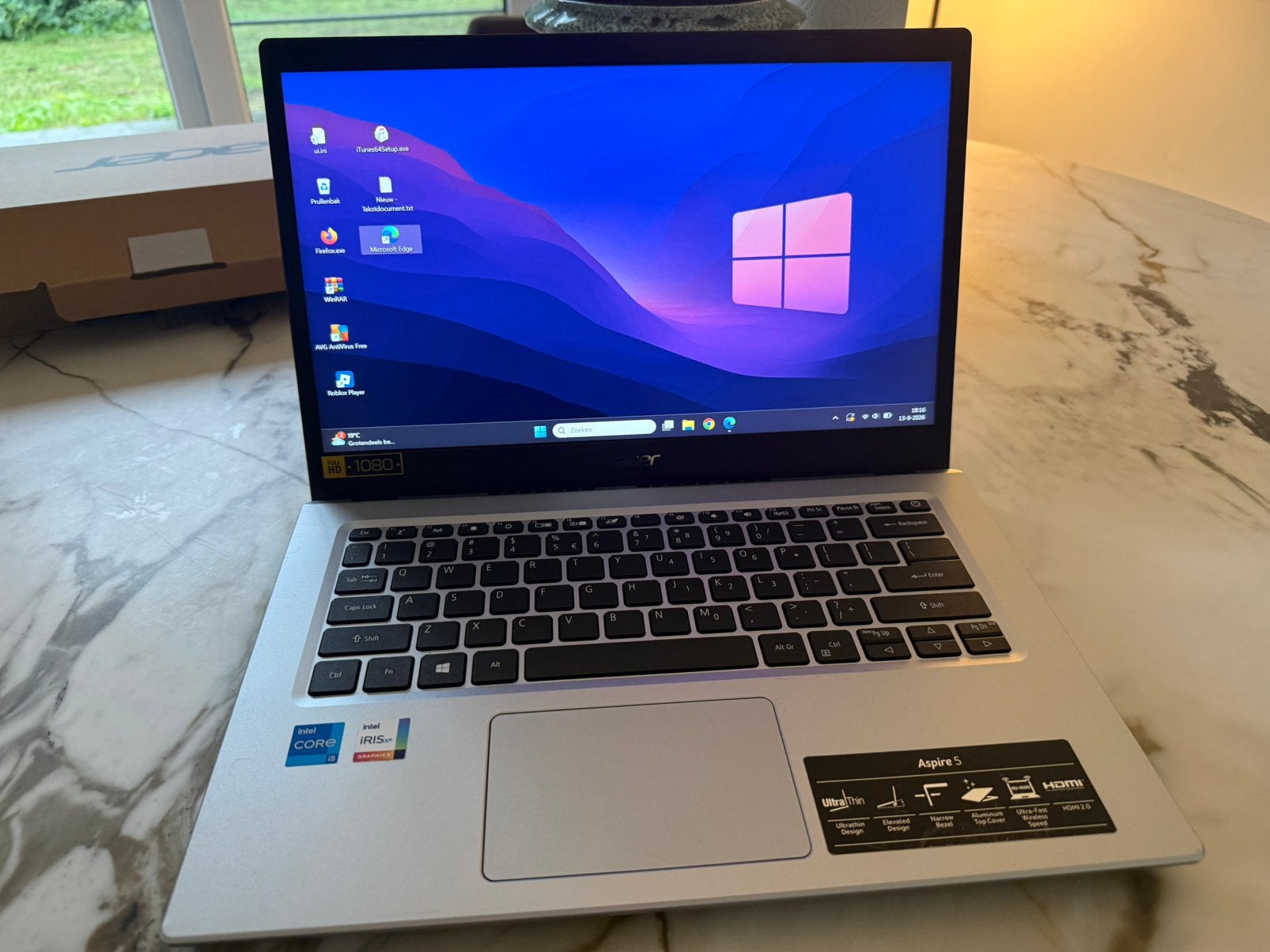 Acer Aspire 5 Laptop Intel Core i5  nette 15.6 inch laptop, Enlèvement, Comme neuf