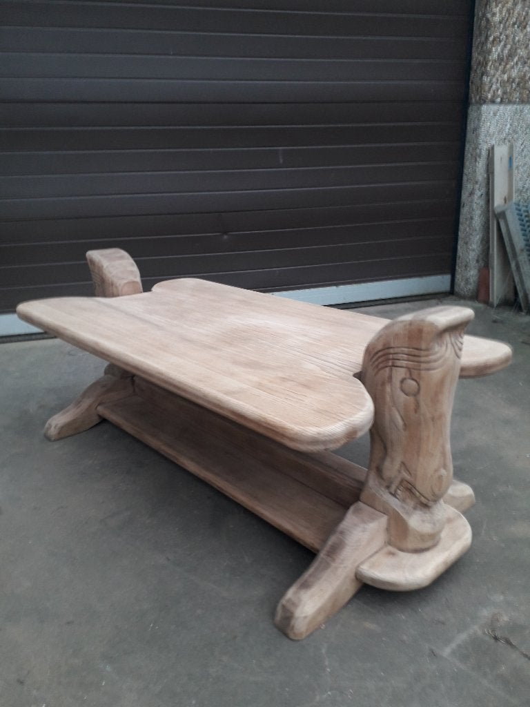 Table de salon, Maison & Meubles, 100 à 150 cm, Enlèvement, 50 à 100 cm, Chêne