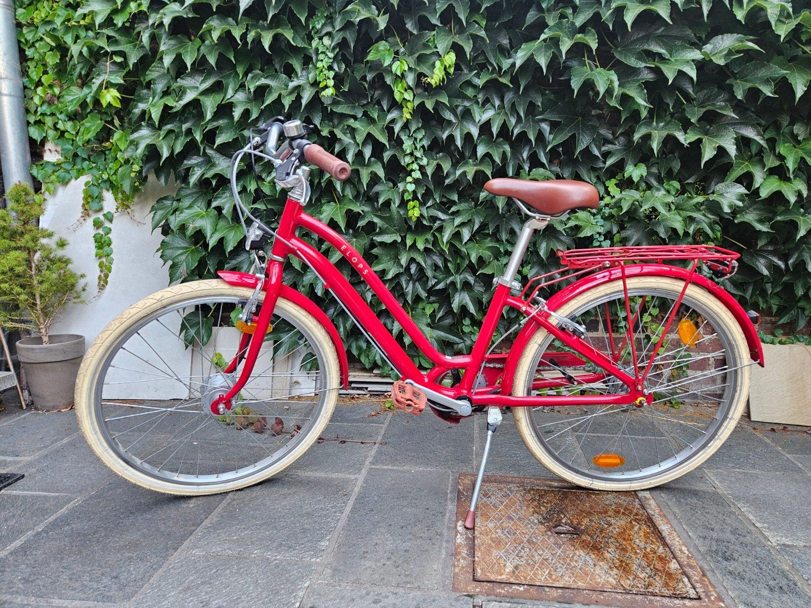 Vélo de ville Elops 900 pour enfants, 9-12 ans, 24 pouces, c, Vélos & Vélomoteurs, BTWIN Elops 900, Comme neuf, Enlèvement, Vitesses