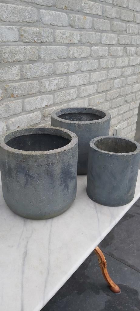Bloempotten steen effect, Tuin en Terras, Ophalen
