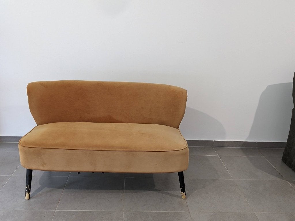 Vitage 2 zits bank-sofa, Ophalen, Stof