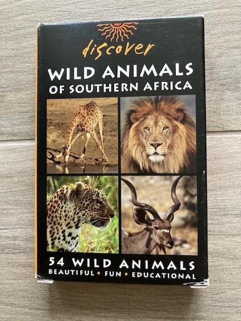 Complete set speelkaarten Wilde dieren van Zuid-Afrika, Verzamelen, Ophalen of Verzenden, Zo goed als nieuw, Speelkaart(en)