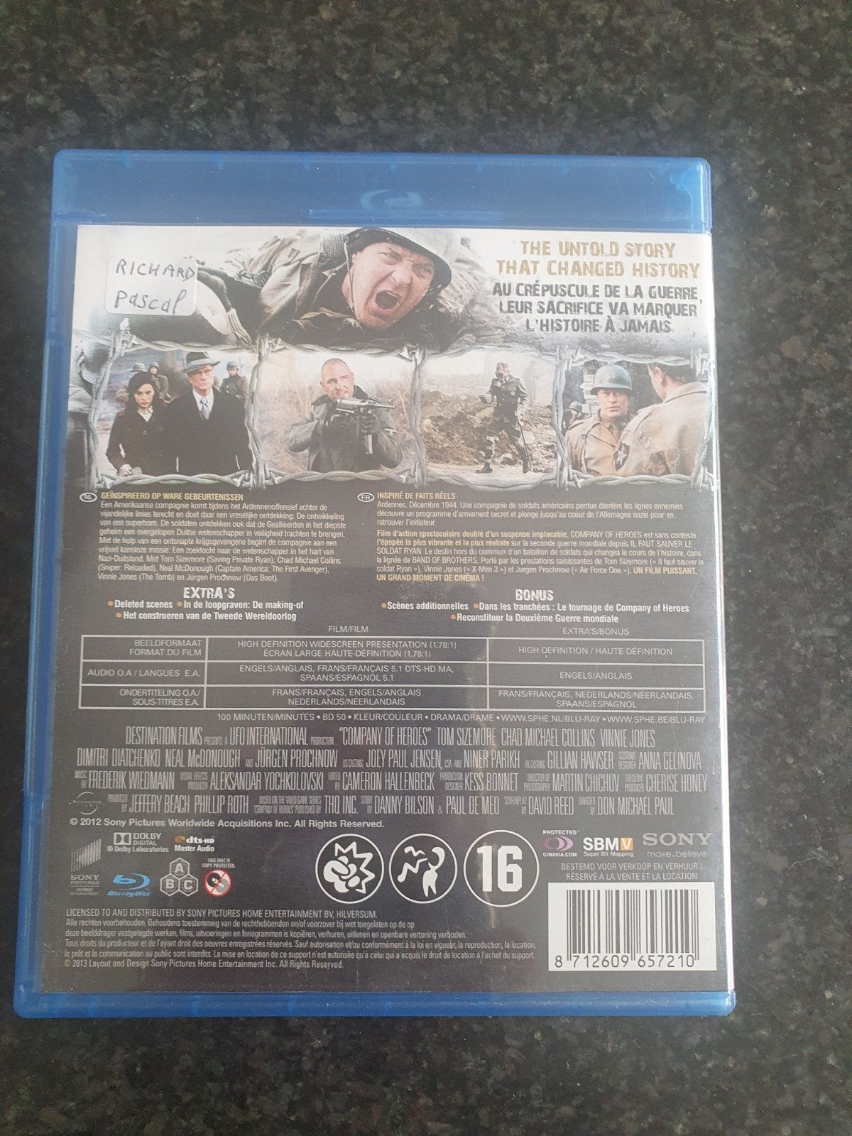 Company of heroes blu ray NL FR, Ophalen of Verzenden