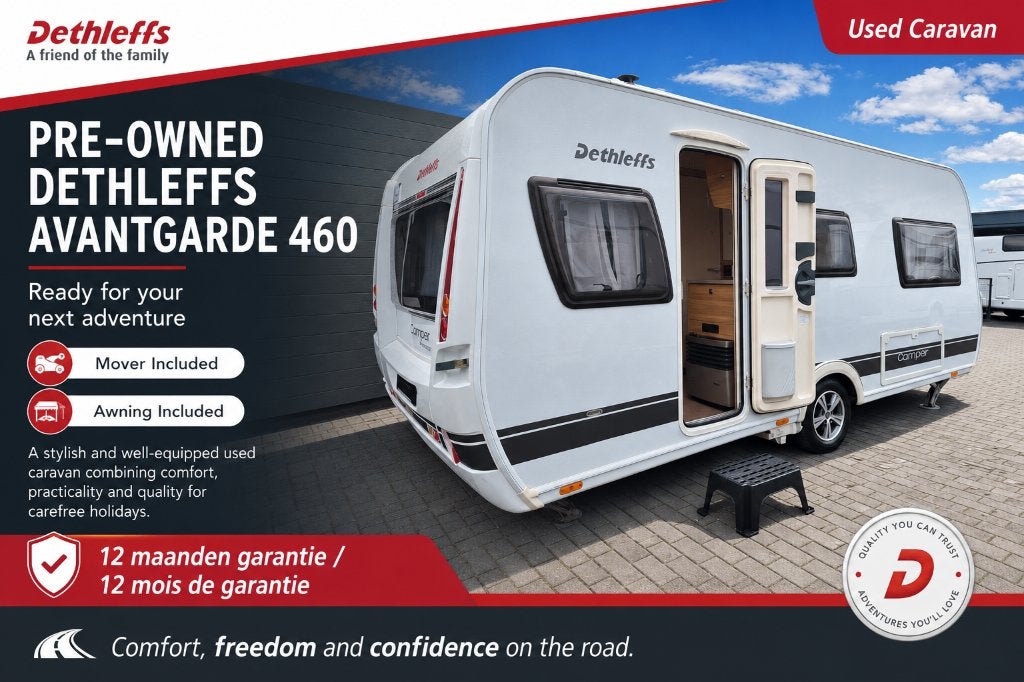 Dethleffs Avantgarde 460 EL, Caravanes & Camping, Caravanes, Entreprise, jusqu'à 3, 1000 - 1250 kg, Siège de train, Dethleffs