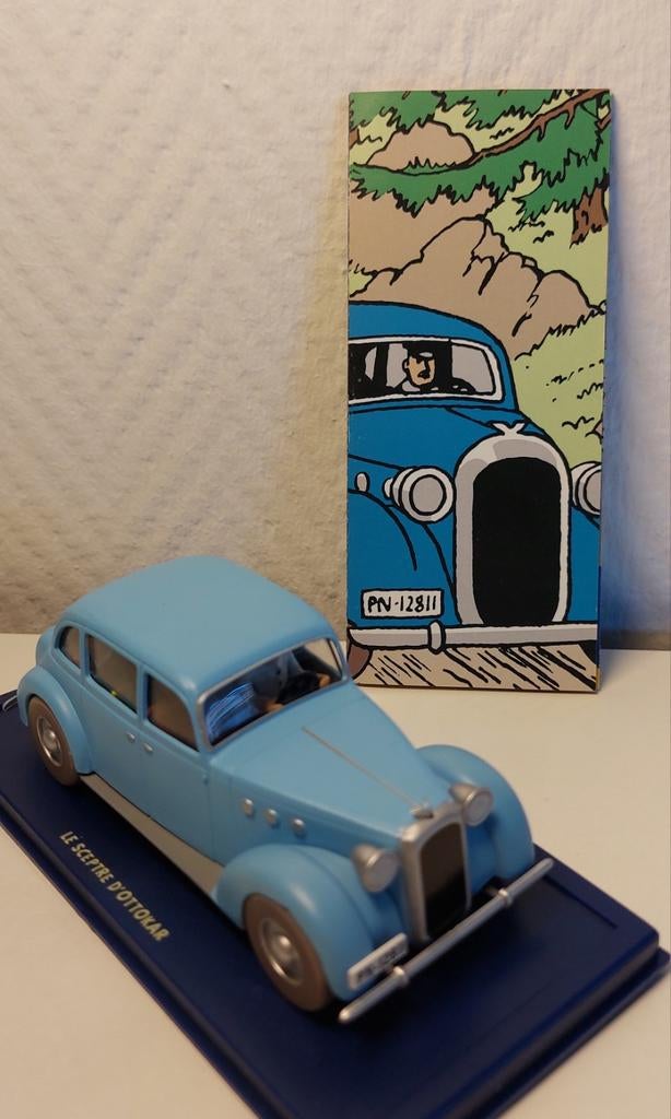 KUIFJE Atlas auto 1/43 'De wagen van Bianca Castafiore 1947', Ophalen of Verzenden, Kuifje, Zo goed als nieuw, Beeldje of Figuurtje
