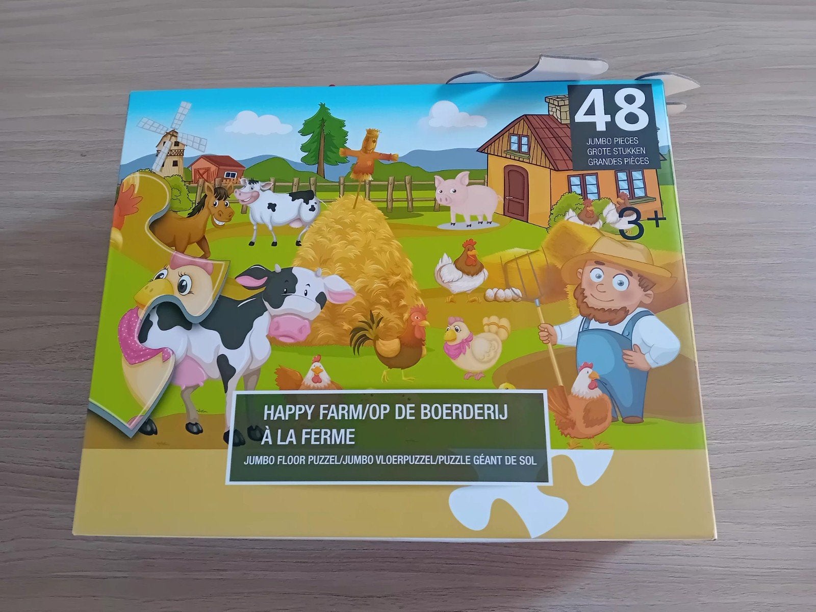 2 grote puzzels, Enlèvement ou Envoi, 10 à 50 pièces, Utilisé, 2 à 4 ans